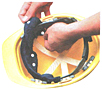 3M Terry Toppers® Snap-On Sweatband For Hardhat