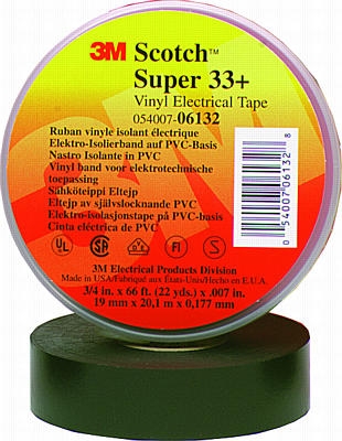 bar dek Moedig aan 3M™ Scotch Super 33+ Vinyl Electrical Adhesive Tapes On Green  Rubber-Kennedy AG, LP