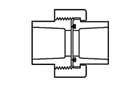 1/2" Union Slip PVC S40 (EPDM) (FSW97002)