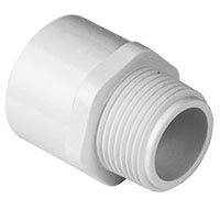 1 Inch (in) Polyvinyl Chloride (PVC) Schedule 40 Male Adapter (FSW36010)